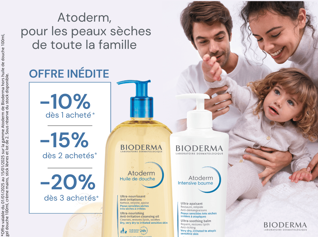 Atoderm de Bioderma, pour les peaux sèches de toute la famille