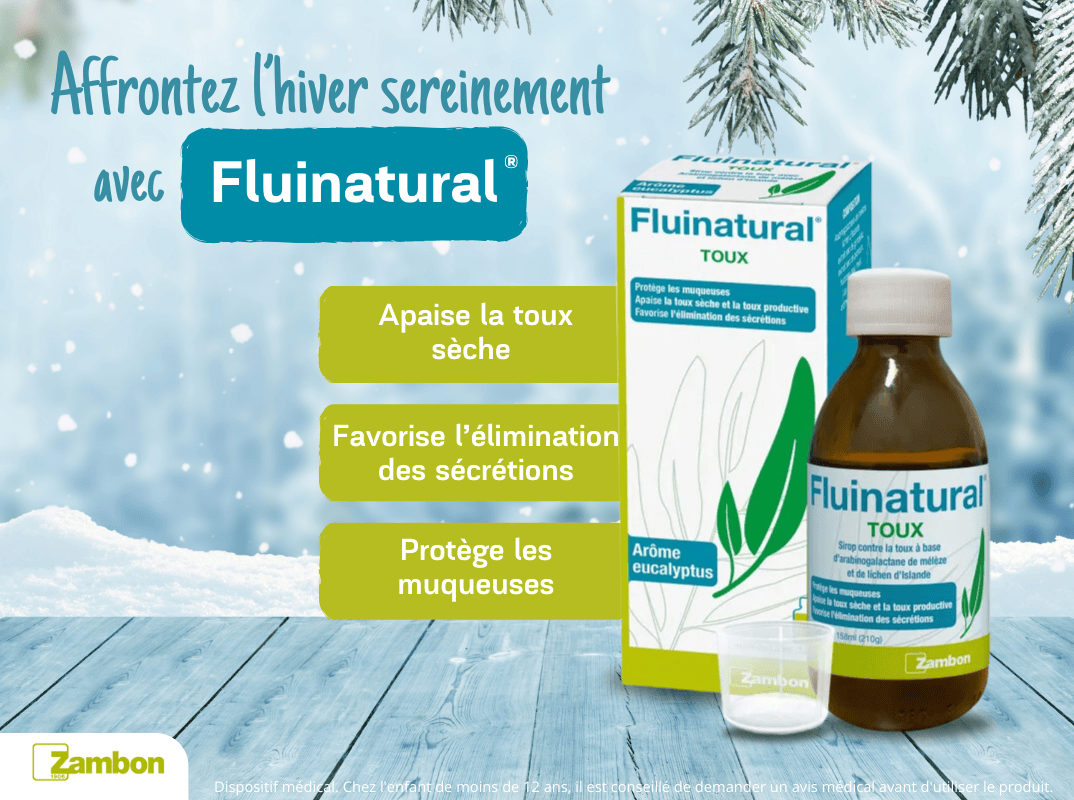 Fluinatural, sirop pour la toux, pour affronter l'hiver sereinement