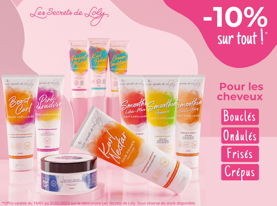 Promotion sur les secrets de loly pour les cheveux texturés