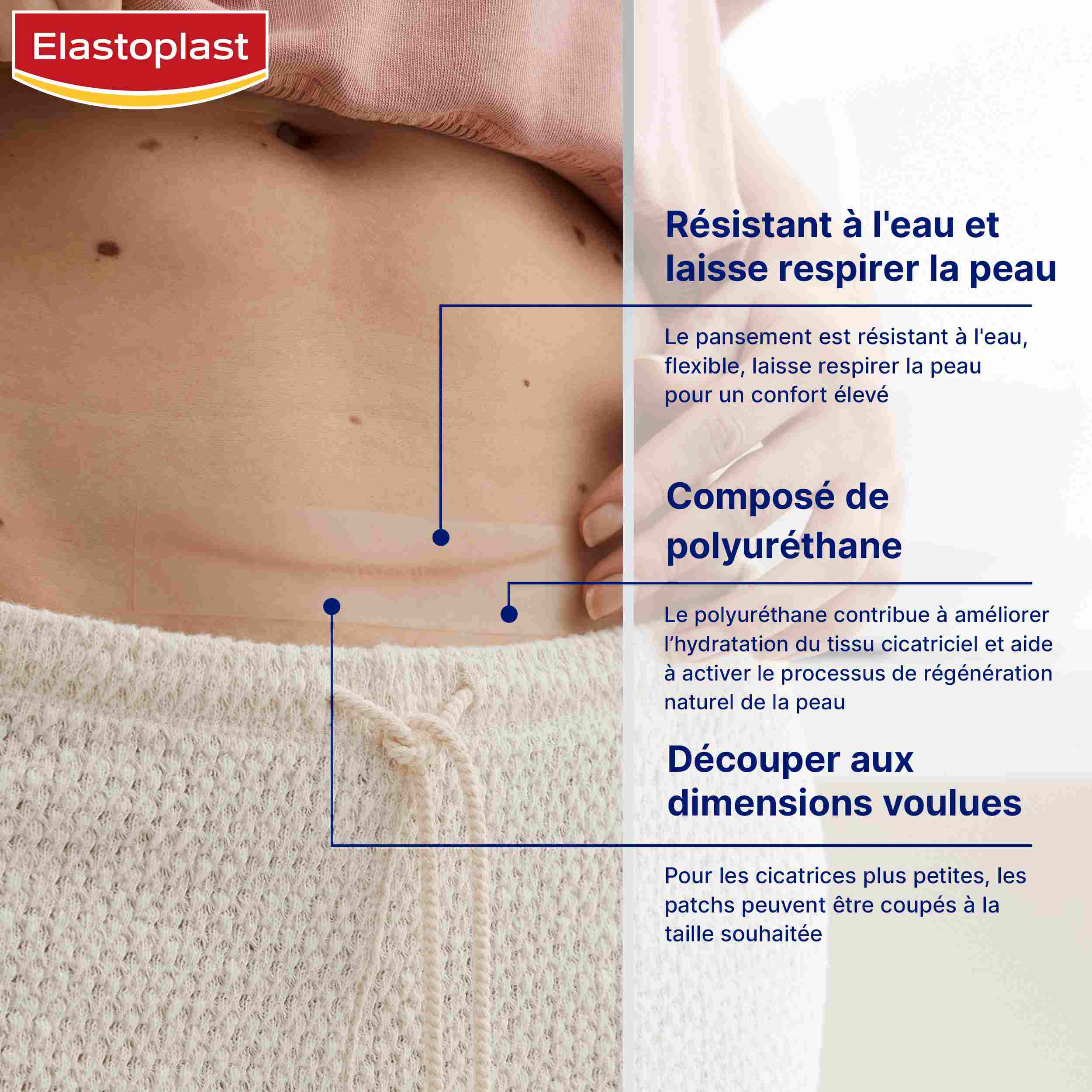 Réducteur de cicatrices XL Elastoplast - traitement des cicatrices