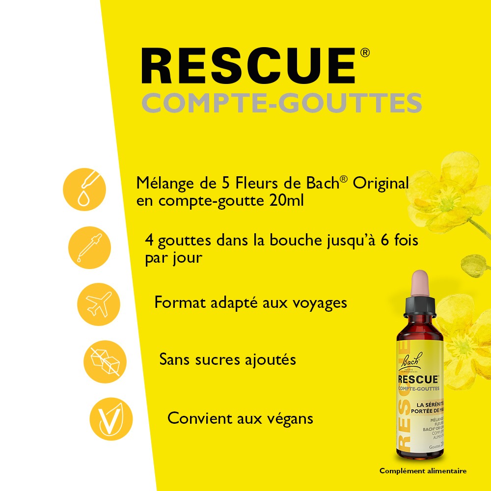 Rescue compte-gouttes 20ml