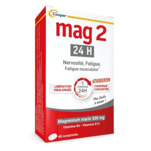 Magnésium 24H boite de 40 comprimés