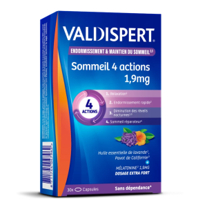 Sommeil 4 actions 1,9mg - Boite de 30 comprimés