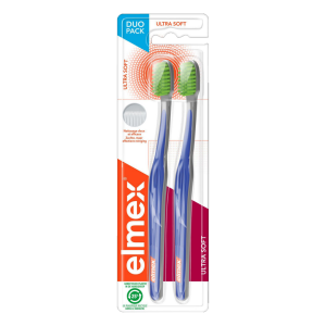 Brosse à dents anti-caries Ultrasoft ultra souple lot de 2