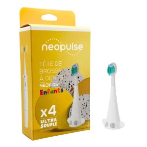 Têtes de brosse ultra-souple enfant Boite de 4