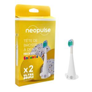 Têtes de brosse ultra-souple enfant Boite de 2