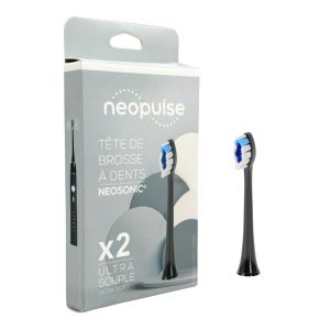 Têtes de brosse ultra-souple noir Boite de 2